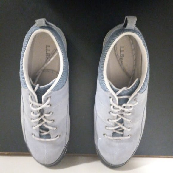 L.L. Bean Lace Up Low Top Sneakers Walking Shoes Blue Women's Size 9 Medium - Picture 6 of 6